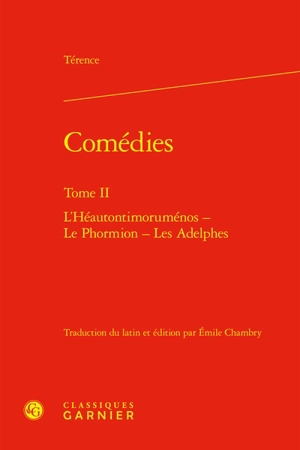 Comédies. Vol. 2 - Térence