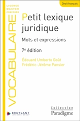 Petit lexique juridique : mots et expressions - Edouard Umberto Goût