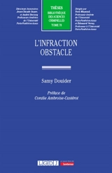 L'infraction obstacle - Samy Douider