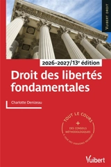 Droit des libertés fondamentales : 2026-2027 - Charlotte Denizeau