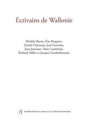 Ecrivains de Wallonie
