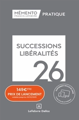 Successions, libéralités 2026 - Editions Francis Lefebvre