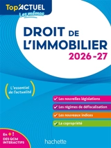 Droit de l'immobilier : 2026-2027 - Serge Bettini