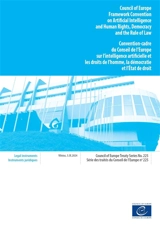 Convention-cadre du Conseil de l'Europe sur l'intelligence artificielle et les droits de l'homme, la démocratie et l'Etat de droit : Vilnius, 5.IX.2024 : texte français corrigé conformément à la décision du Comité des ministres (1527e réunion des Dél - Conseil de l'Europe