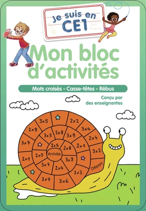 Je suis en CE1 : mon bloc d'activités : mots croisés, casse-têtes, rébus - Magdalena