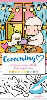 Cocooning : marque-pages XXL : coloriages cosy - Ophélie Ortal