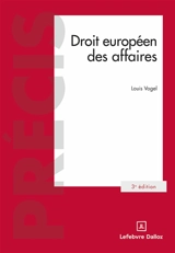 Droit européen des affaires - Louis Vogel