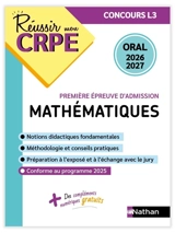 Mathématiques, épreuve de leçon : oral 2026-2027 : concours L3 - Claude Jegaden