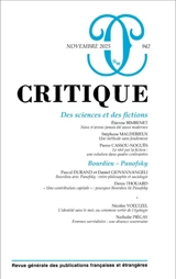 Critique, n° 942. Des sciences et des fictions