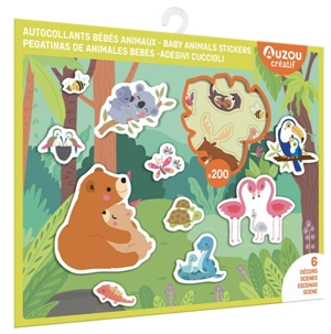 Autocollants bébés animaux