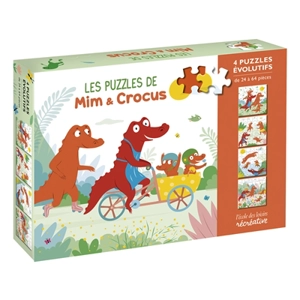 Mim et Crocus : 4 puzzles évolutifs - Ella Charbon