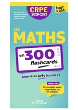 Les maths en 300 flashcards : écrit & oral, CRPE 2026-2027 - Jean-Robert Delplace
