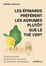 Les épinards préfèrent les agrumes plutôt que le thé vert : bien manger ne suffit plus : ce que personne ne vous dit sur la cuisson et l'association des aliments - Nicolas Chauvat