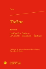 Théâtre. Vol. 2 - Plaute