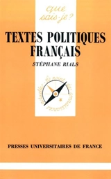 Textes politiques français - Stéphane Rials