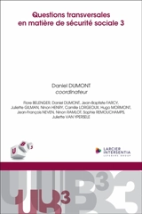 Questions transversales en matière de sécurité sociale. Vol. 3