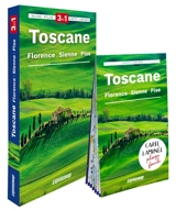 Toscane : Florence, Sienne, Pise : 3 en 1, guide, atlas, carte laminée - Kamila Kowalska