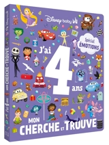 J'ai 4 ans : mon cherche et trouve : spécial émotions - Walt Disney company