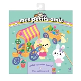 Mes petits amis : Cartes à gratter pastel Mon petit marché : pochette avec accessoires