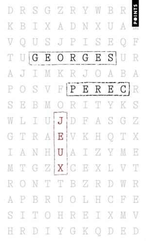 Jeux - Georges Perec