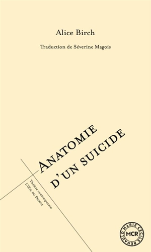 Anatomie d'un suicide - Alice Birch