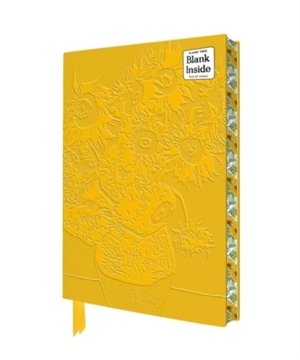 Vincent Van Gogh : Sunflowers Artisan Art Blank Notebook Flame Tree