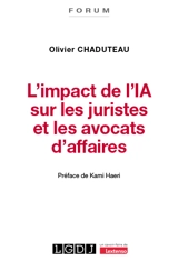 L'impact de l'IA sur les juristes et les avocats d'affaires - Olivier Chaduteau