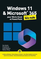 Windows 11 & Microsoft 365 pour Word, Excel et PowerPoint pour les nuls