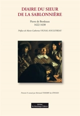 Diaire du Sieur de la Sablonnière - Pierre de Bordeaux