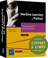 Machine learning et Python : implémentation avec Scikit-learn : coffret 2 livres - Madjid Khichane