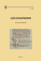 Les colophons - Lucien Reynhout
