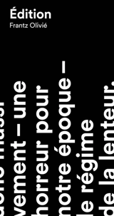 Edition - Frantz Olivié