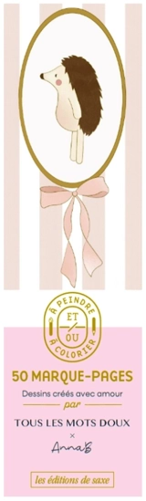 50 marque-pages à peindre et/ou à colorier - Léa Louvet