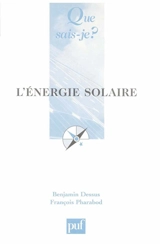 L'énergie solaire - Benjamin Dessus