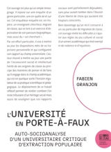 L'université en porte-à-faux : auto-socioanalyse d'un universitaire critique d'extraction populaire - Fabien Granjon