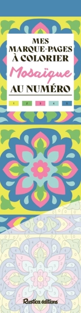 Mosaïque : mes marque-pages à colorier au numéro - Marica Zottino