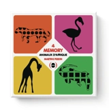 4 jeux de memory : animaux d'Afrique - Martine Perrin