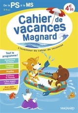 Cahier de vacances Magnard de la PS à la MS, 3-4 ans : tout le programme ! - Aurélie Viollier-Perrot