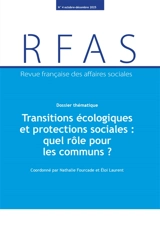 Revue française des affaires sociales, n° 4 (2025). Transitions écologiques et protections sociales : quel rôle pour les communs ?