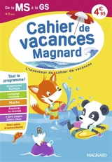 Cahier de vacances Magnard de la MS à la GS, 4-5 ans : tout le programme ! - Caroline Thierry