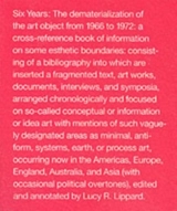 Six Years - Lucy R. Lippard