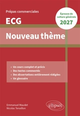 L'humanité : prépas commerciales ECG, ECT : épreuve de culture générale 2027 - Emmanuel Maudet