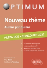 L'humanité, auteur par auteur : littérature, philosophie, culture générale : prépa ECG, concours 2027