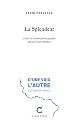 La splendeur - Fabio Pusterla