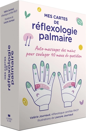 Mes cartes de réflexologie palmaire : auto-massages des mains pour soulager 40 maux du quotidien - Valérie Journaud