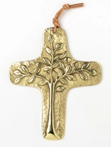 Croix murale arbre de vie bronze - Partant