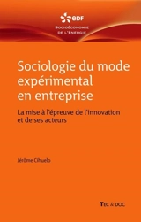 Sociologie du mode expérimental en entreprise : la mise à l'épreuve de l'innovation et de ses acteurs - Jérôme Cihuelo