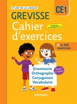 Cahier d'exercices Grevisse CE1 - Julie Fournier