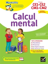 Calcul mental : CE1, CE2, CM1, CM2, 7-11 ans : nouveau programme - Lydie Tréffort