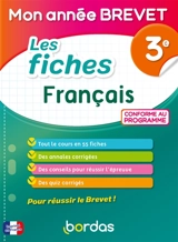 Les fiches français 3e : conforme au programme - Thomas Gargallo